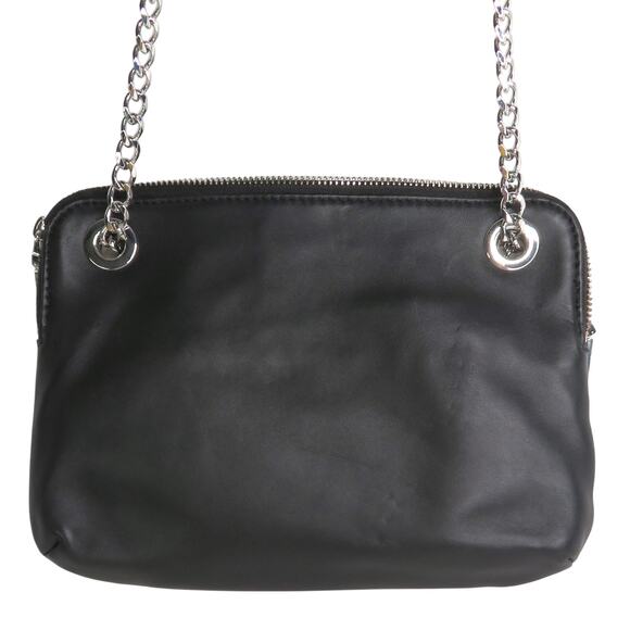 New VINCE CAMUTO Black Quilted Leather Convertible Strap Shoulder Crossbody Bag - Picture 4 of 10